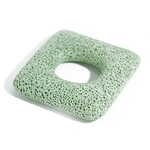 Lava stone square mint / 46 mm