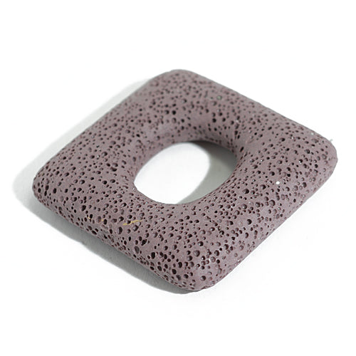 Lava stone square purple / 46 mm