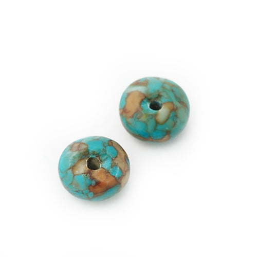 Howlite gemstone turquoise / Ø 8 mm