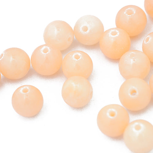 Jade gemstone ball apricot / Ø 8 mm