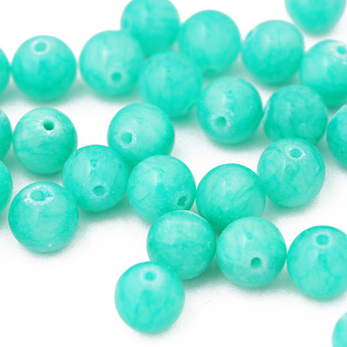 Jade gemstone ball petrol / Ø 8 mm