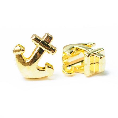 Anchor slider large hole / gold colored / 13 mm