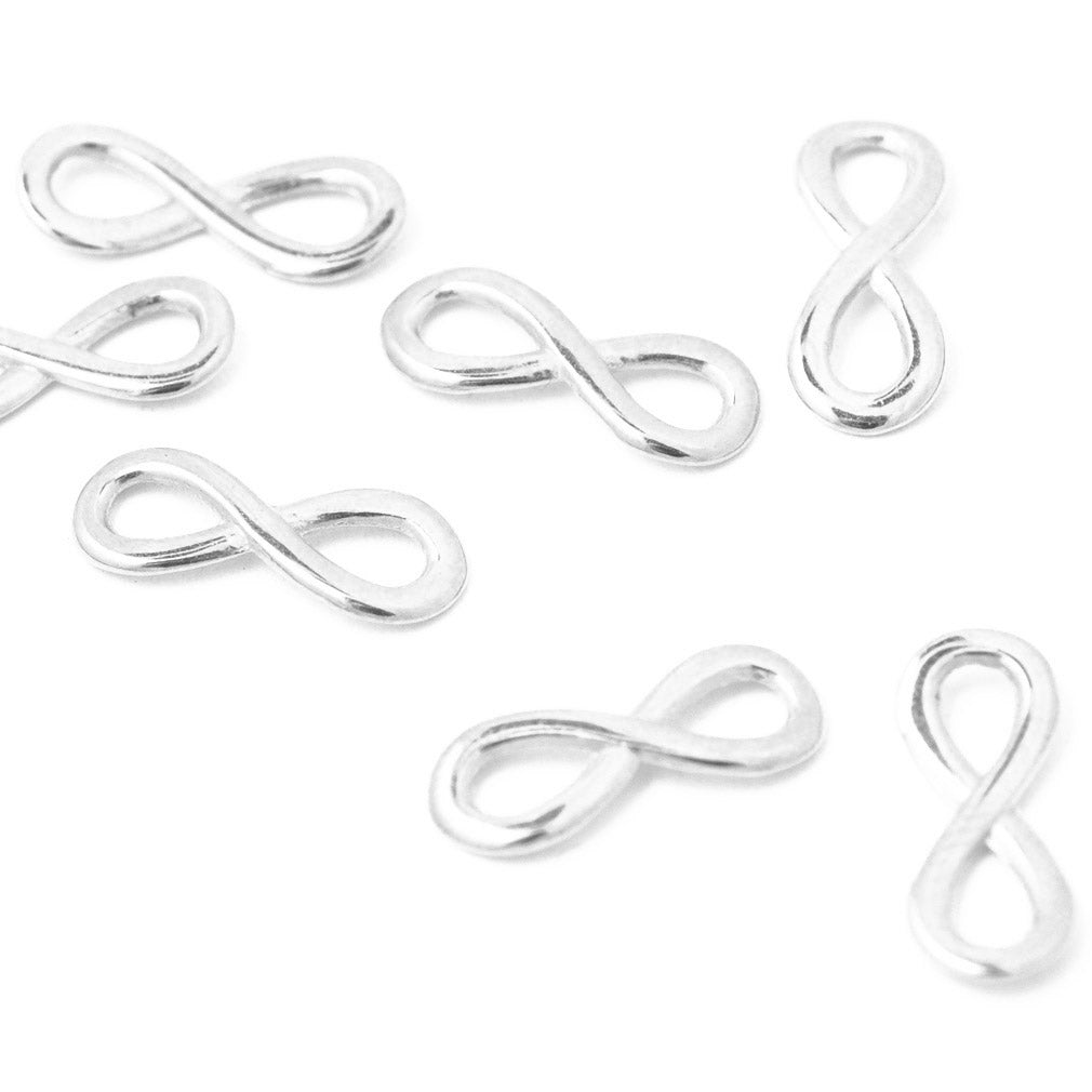 Infinity connector / silver colored / 18mm