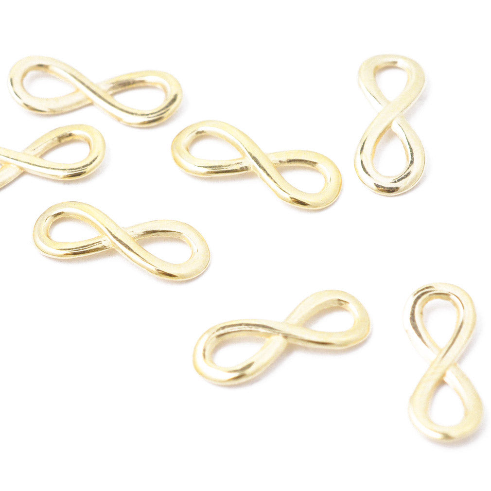 Infinity connector / gold colored / 18 mm