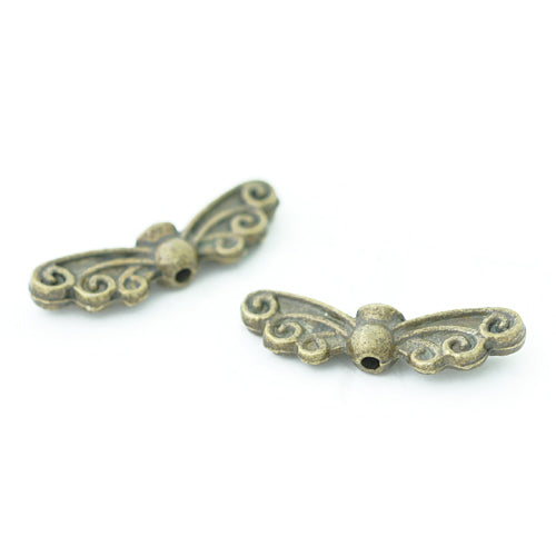 Angel wings / brass colored / 22x7mm