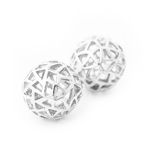 Large net ball / silver-colored / Ø 18 mm