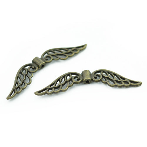 XL angel wing / brass colored / 53x13mm