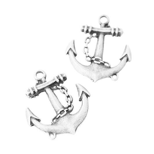 Anchor Pendant / silver colored / 30 mm