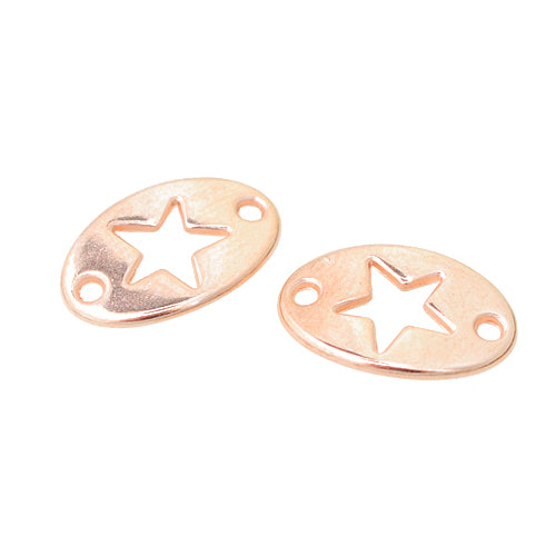 Star connector / rose gold colored / 20 mm