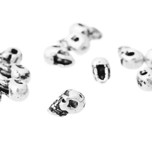 Skull link / silver colored / 9 mm