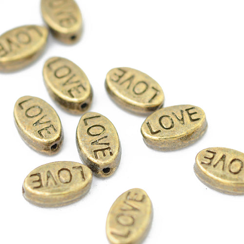 LOVE connector / brass colored / 12 mm