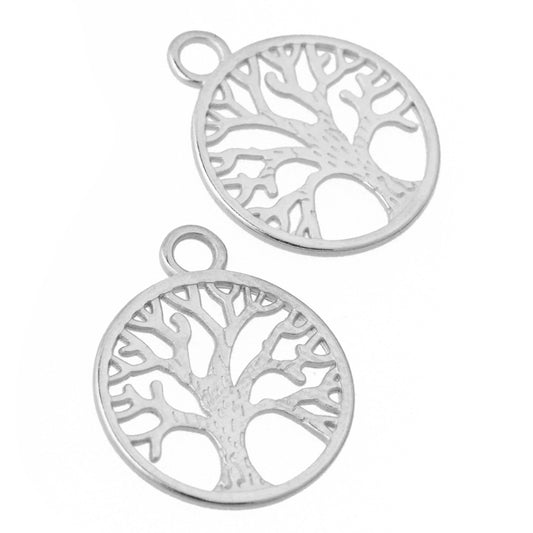 Tree of Life Pendant / silver colored / Ø 20 mm