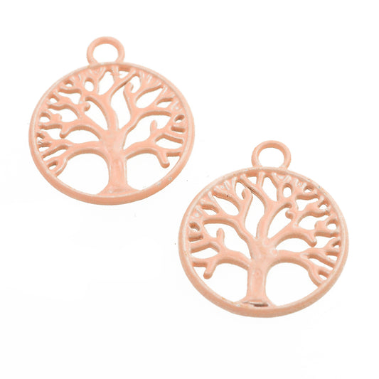 Tree of Life Pendant / apricot / Ø 20 mm