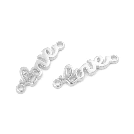 LOVE connector / silver colored / 13 mm