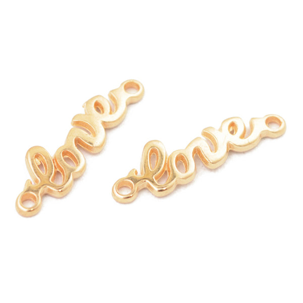 LOVE connector / rose gold colored / 13 mm
