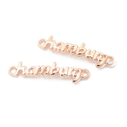 Hamburg connector / rose gold colored / 30mm