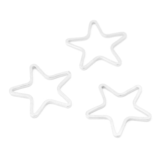 Open Star Star / silver colored / Ø 16 mm