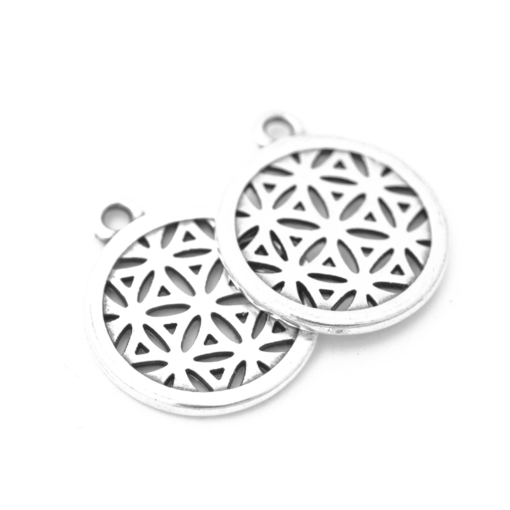 Flower of Life Pendant // silver // Ø 20mm