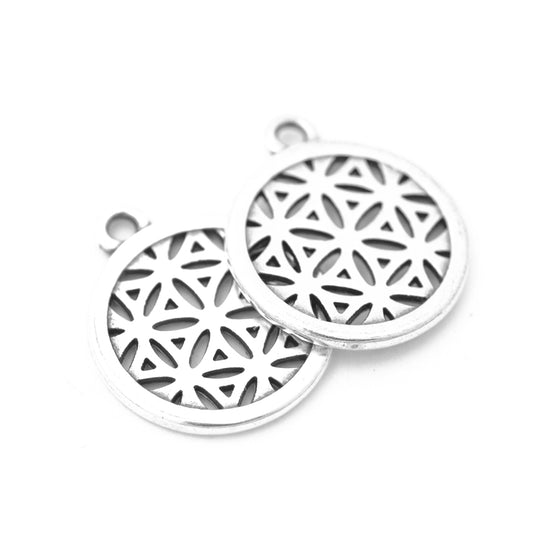 Flower of Life Pendant // silver // Ø 20mm