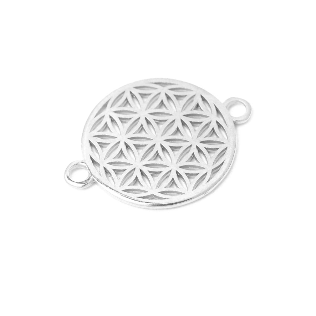 Flower of Life connector // silver // Ø 20mm