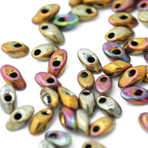 Miyuki Long Magatama bronze metallic rainbow LMA-0462 / 15 gr. / 4x7mm