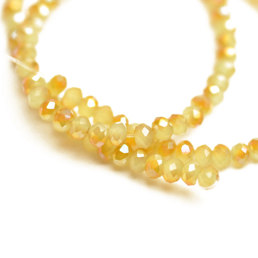 Briolette strand / khaki opal / Ø 3 mm