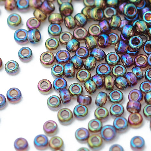 Miyuki Rocailles / lila rainbow / 11gr. Ø 1,5mm 15/0