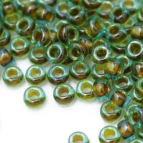 Miyuki Rocailles 11/0 olive lined / 15gr. Ø 2mm (0229) 
