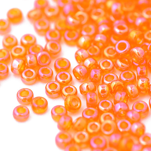 Miyuki Rocailles 11/0 orange rainbow / 15gr. Ø 2mm (0253)