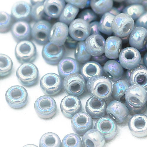 Miyuki Rocailles 11/0 gray rainbow / 15gr. Ø 2mm (0489) 