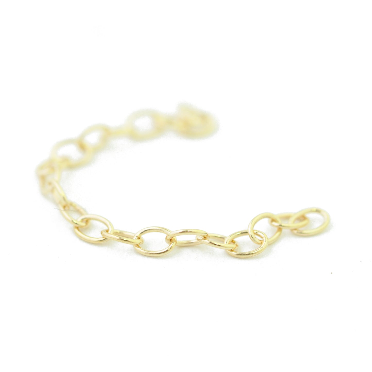 Extension chain / 925 silver gold plated / 50 mm