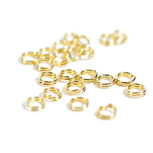 Split ring / gold colored / Ø 5mm