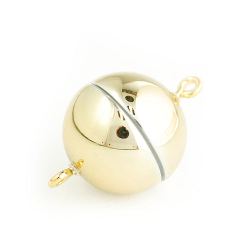 Power magnet clasp / shiny gold / Ø 15mm