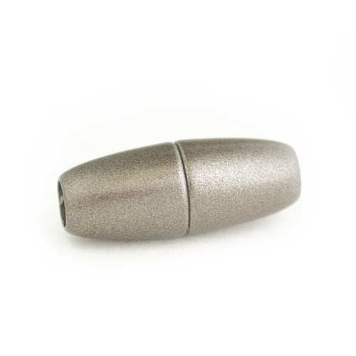 Power Magnetverschluß oval / granit / Ø 4 mm