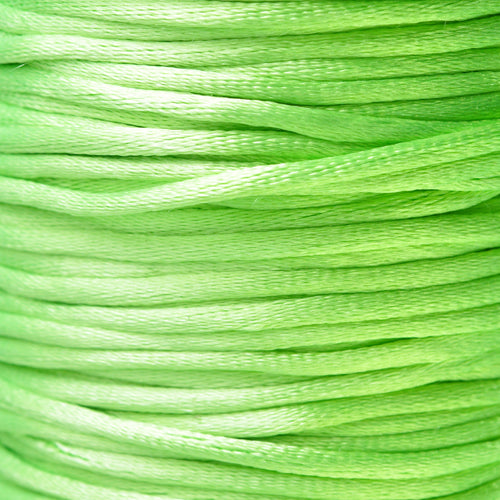 Silk cord neon green Ø 2mm / 2m