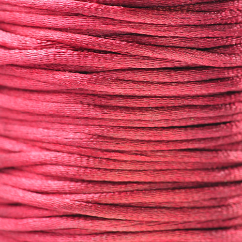 Silk cord ruby ​​red Ø 2mm / 2m