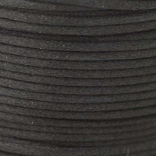 Satinband schwarz Ø 2mm / 2m