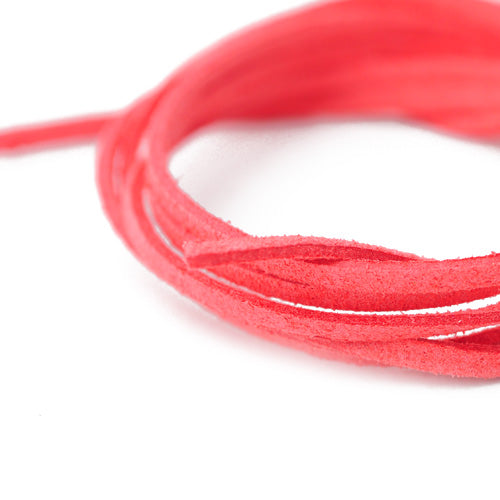 Textile ribbon indian pink Ø 3mm / 1m