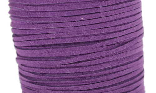 Textile ribbon purple Ø 3mm / 1m