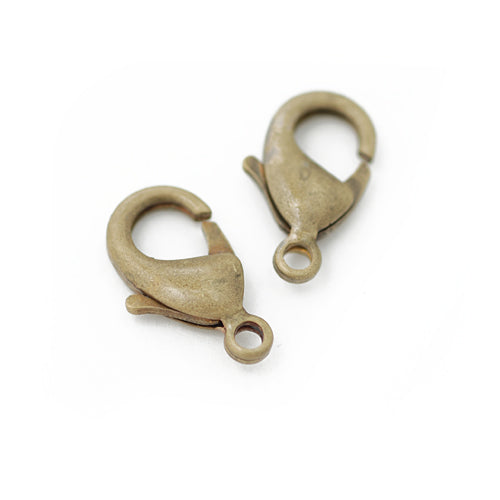 Lobster clasp XL / brass / 19mm