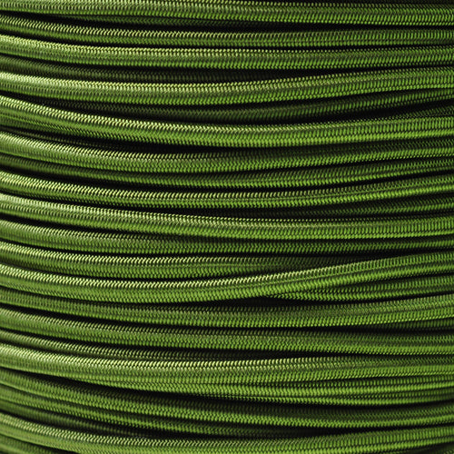 Elastic textile rubber band khaki / Ø 3mm