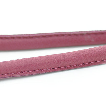Nappa leather berry / sewn on the side / 1m Ø 6mm