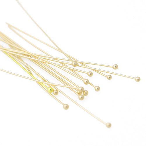 Headpin / 925 silver gold plated / 38mm