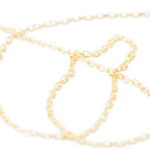 925 sterling silver gold-plated pea chain Ø 1.2mm