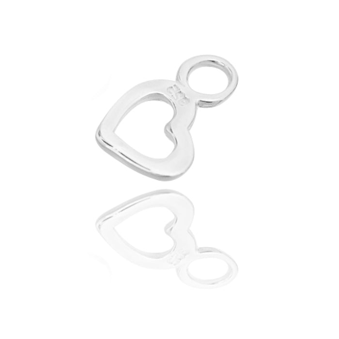 Heart pendant / 925 silver / 6mm
