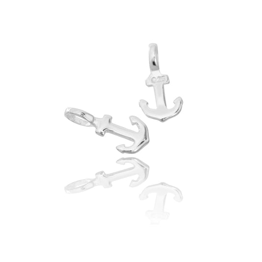 Anchor pendant / 925 silver / 8mm