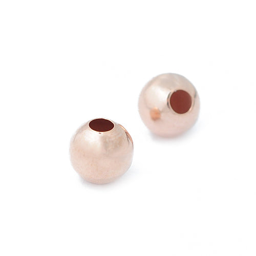 Ball / 925 silver rose gold plated / Ø 6mm