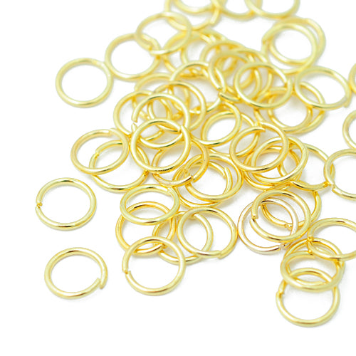 Eyelet binding ring / gold-colored / 100 pcs. Ø 7mm