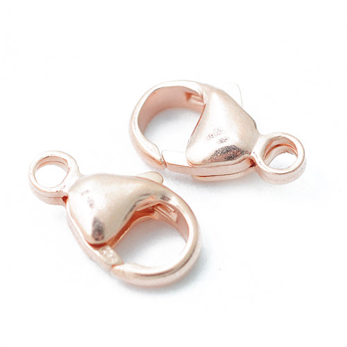 Lobster clasp / 925 silver rose gold plated