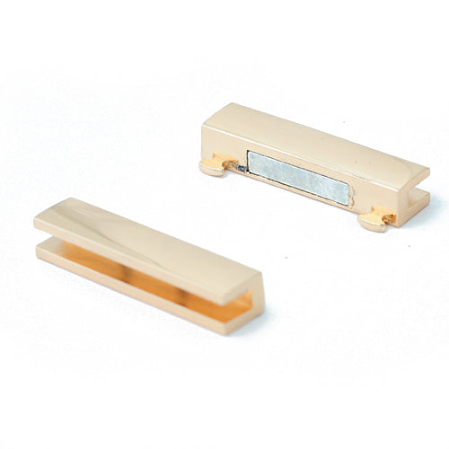 Magnetic clasp flat / gold colored / 38x5mm